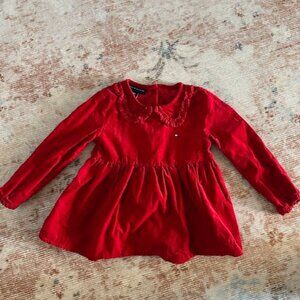 Tommy Hilfiger 18 month girl fancy red dress top